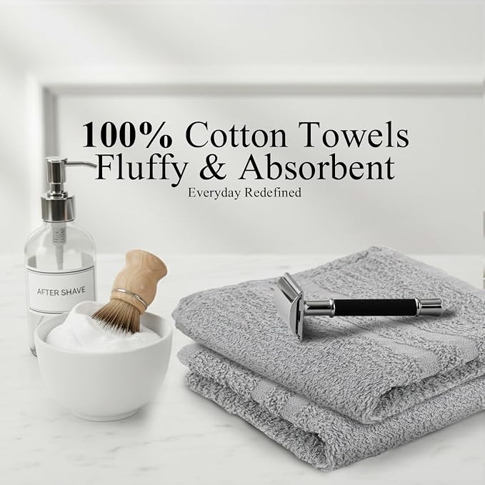 Hand Towels - Pack of 40, 16 x 27 Inches, 100% Cotton, Highly Absorbable - Image 3