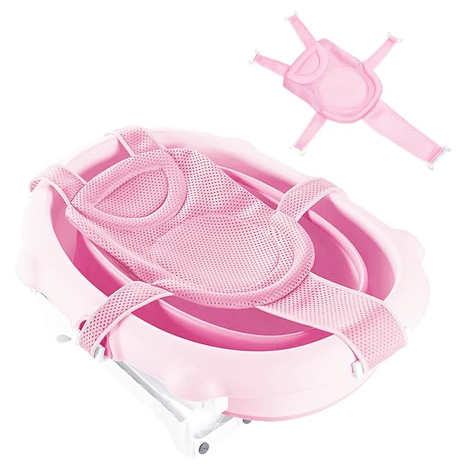 Baby Bath Seat Support Net Soft Headrest Baby Bath Cushion Pad, Breathable by WFIST
