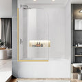 Bathtub Shower Glass Panel, Simple Shower Door Panel Easy to Install by PHMUNY