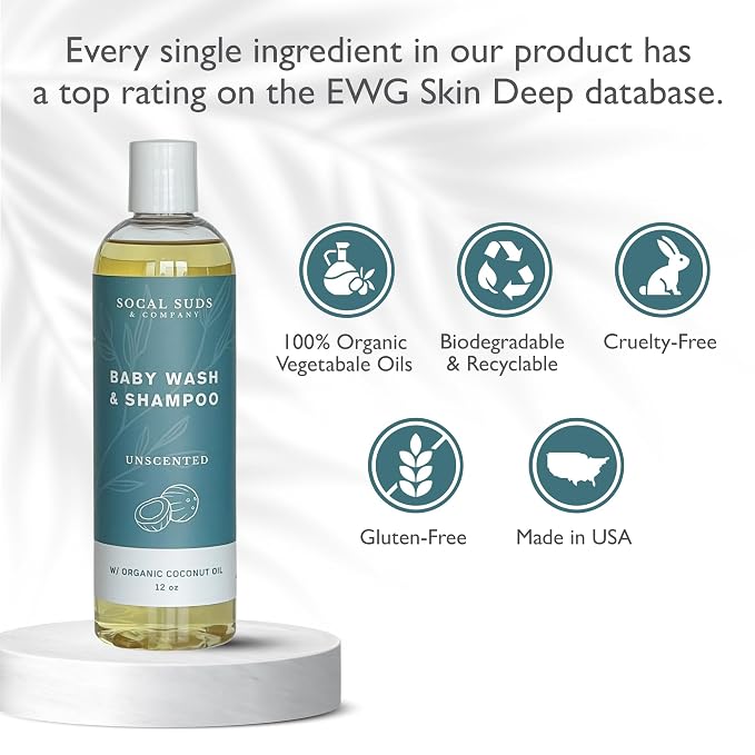 SoCal Suds & Company Organic Baby Shampoo and Body Wash - Image 2