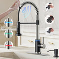Smart Kitchen Faucet, 3 Modes Pull Down Sprayer, Touch On Sensor Activated by VIDEC