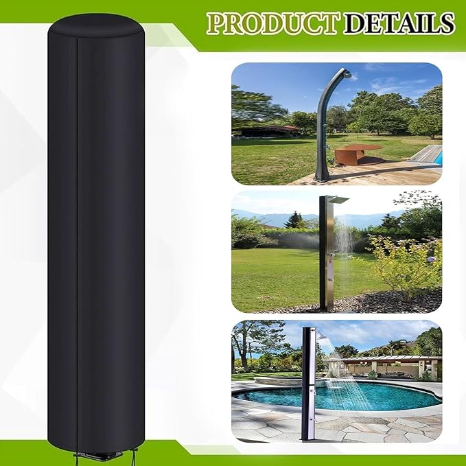 Outdoor Solar Shower, Heavy Duty Cover, 90.6x26.4 Inches Protective Cover - Image 6