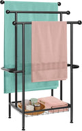 Freestanding Towel Rack, 3-Tier Heavy-Duty Metal Stand by Boailydi