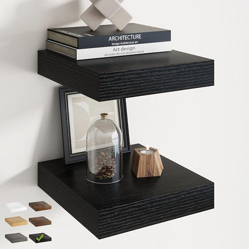 12 Inch Square Floating Shelves by Marsmiles
