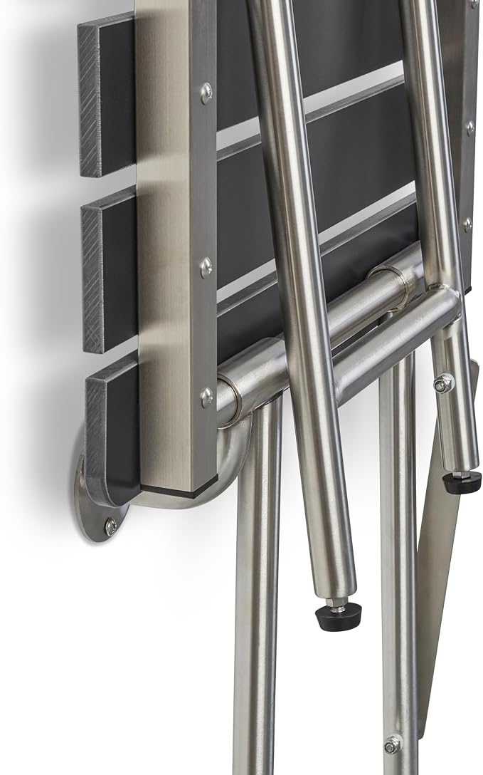 32-inch x 15-inch ADA Bariatric Folding Wall Mount Bathroom Shower Seat Bench - Image 5