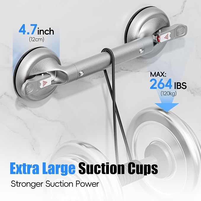 SPECILITE 17 Inch Grab Bars for Bathtubs and Showers 2 Pack Seniors Handles for - Image 2
