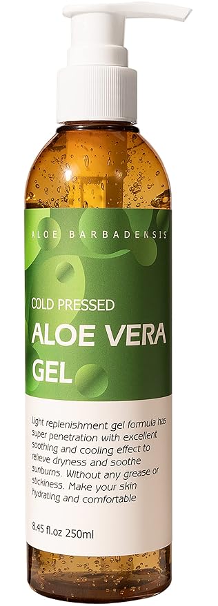benatu Aloe Vera Gel for Face and Hair, 100% Pure Cold Pressed, Natural Facial by benatu