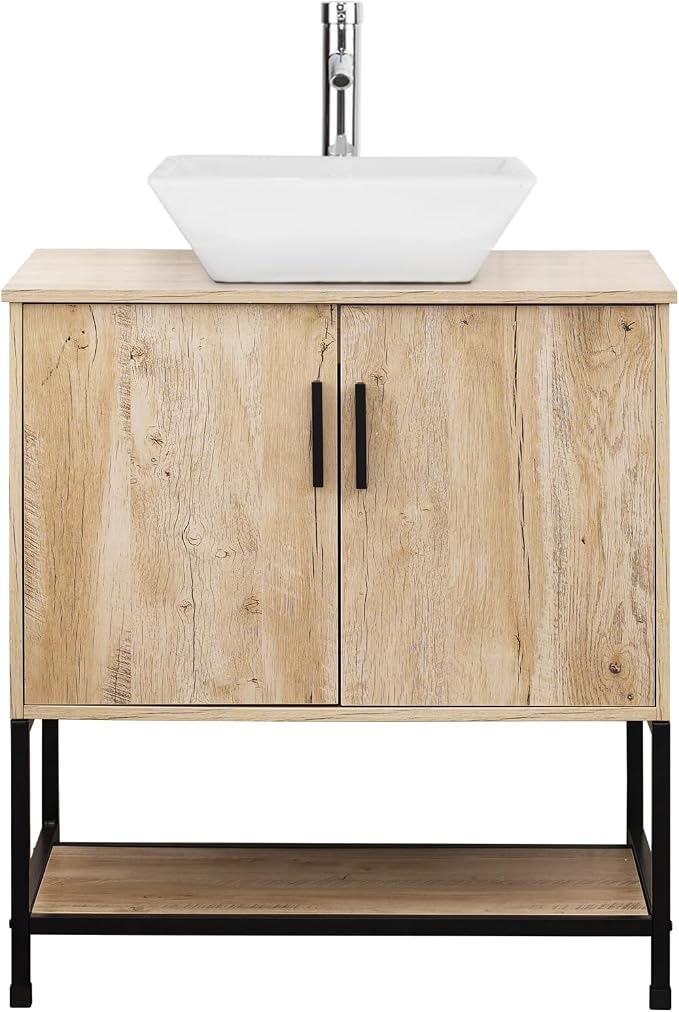 UEV Rustic Oak 30" Bathroom Vanity - Image 9