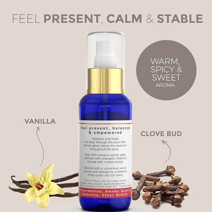 BALIPURA - Grounding Cleansing Healing Aura Spray - Natural Infused Auric - Image 3