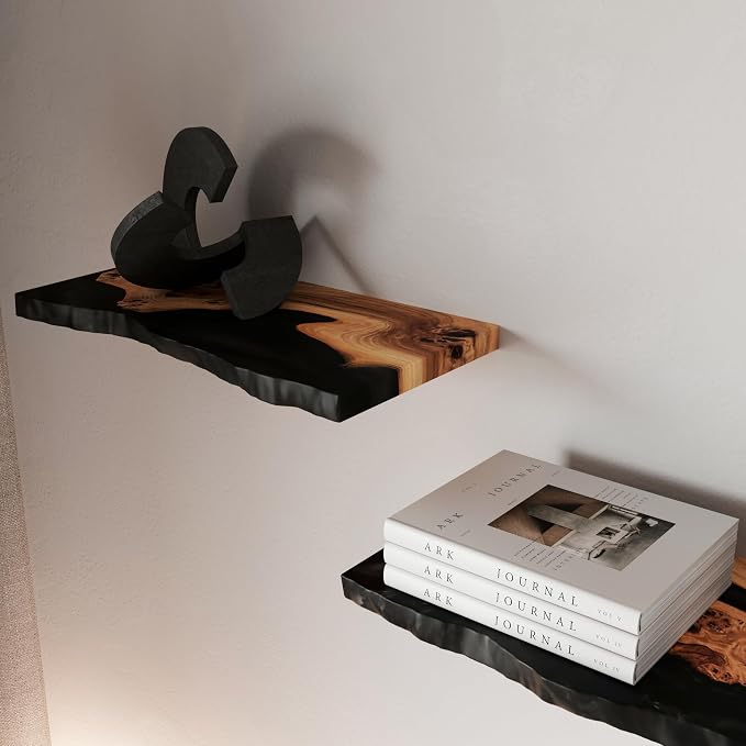 RWA Live Edge Floating Shelf – Unique Wood Floating Shelf - Image 7