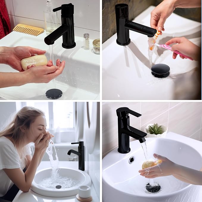 Hibbent 2 Pack All Metal Upgraded Bathroom Sink Stopper, Universal Pop Up Sink - Image 9