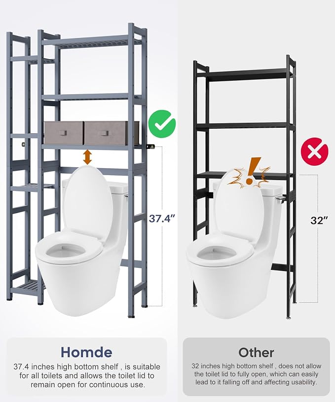 Homde Over The Toilet Storage - Image 7