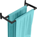 Double Towel Bars for Bathroom, Taaji 16 Inch Bath Towel Bar Wall Mounted by Taaji
