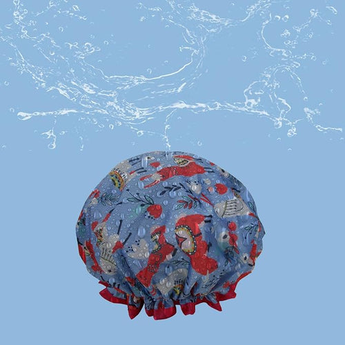 1 Pcs Waterproof Shower Cap for Women, Hair Treatment Bath Cap for Girls Spa - Image 2