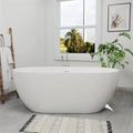 65" Acrylic Freestanding Bathtub, Double Ended Free Standing Tub, Soaking Tub by Mokleba