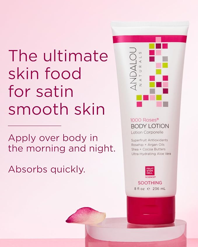 Andalou Naturals 1000 Roses Soothing Body Lotion - Image 4