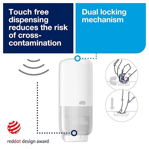 Tork Intuition Sensor Skincare Dispenser White S4, - Image 2