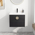 24 Inch Bathroom Vanity with Sink, Single Sink Bathroom Vanity Combo, Modern by JENTORIA