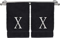 Monogrammed Hand Towel, Personalized Initial Gift, Extra Absorbent 100% Turkish by BareCotton