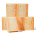 BELA Orange Zest Soap Bars 3.3 OZ Pack of 6, French Triple Milled Bar Soap by BELAPURENATURALSOAPSANDODORELIMINATINGHOMEFRAGRANCES