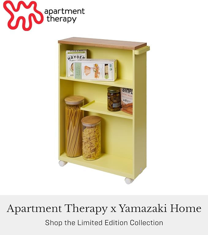 YAMAZAKI Home Slim Rolling Storage Cart – Narrow Bathroom Storage Cabinet - Image 2