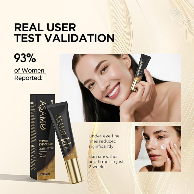 ASAMO Retinol Eye Cream – Retinol and Peptides - Image 9