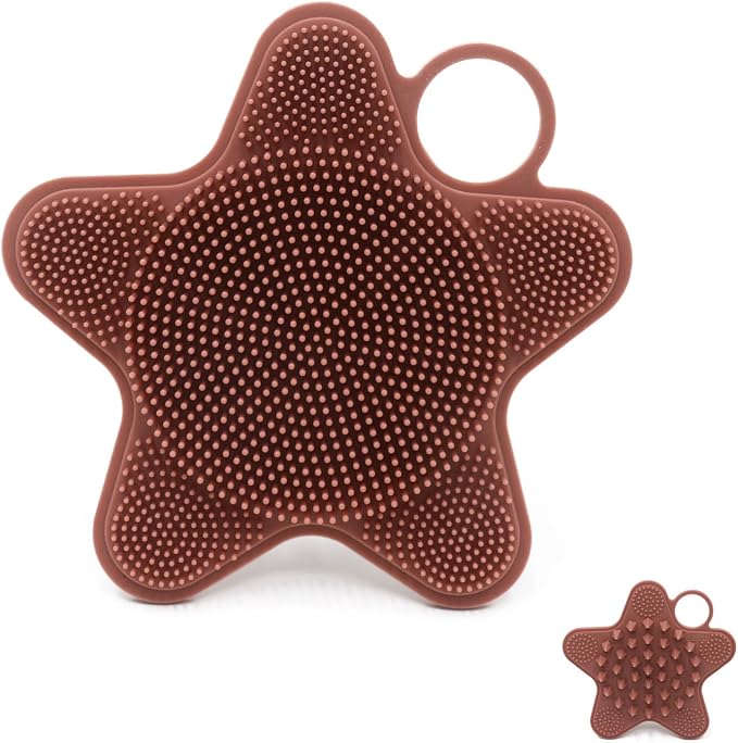 LUCKSTELLA 2 in 1 Silicone Body Scrubber, Food-Grade Silicone Body Brush by Unknown