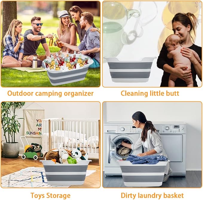 7.1 Gal/27L Multipurpose Collapsible Pet Bathtub Upgraded - Image 7