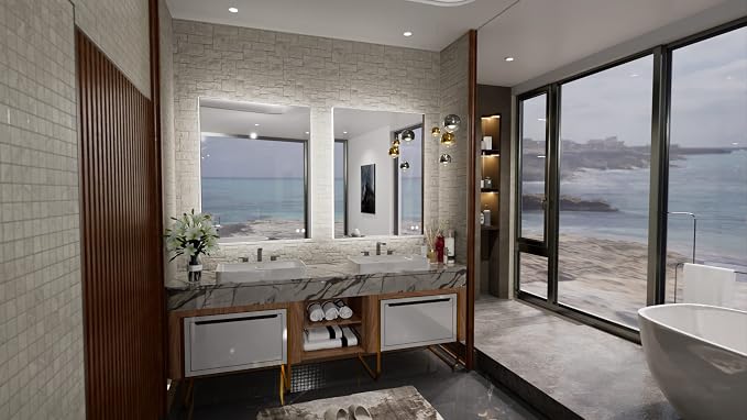 TETOTE 24x32 LED Backlit Mirror Bathroom - Image 2