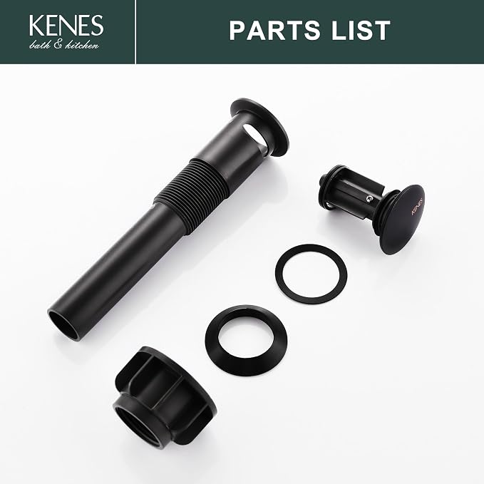 KENES Oil Rubbed Bronze Pop Up Bathroom Sink Drain - Image 9