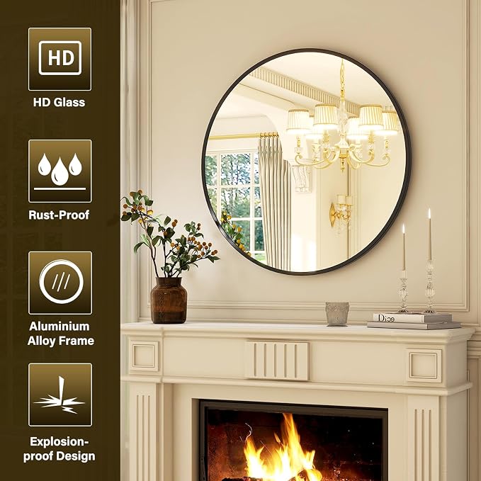 36 Inch Round Mirror - Image 4