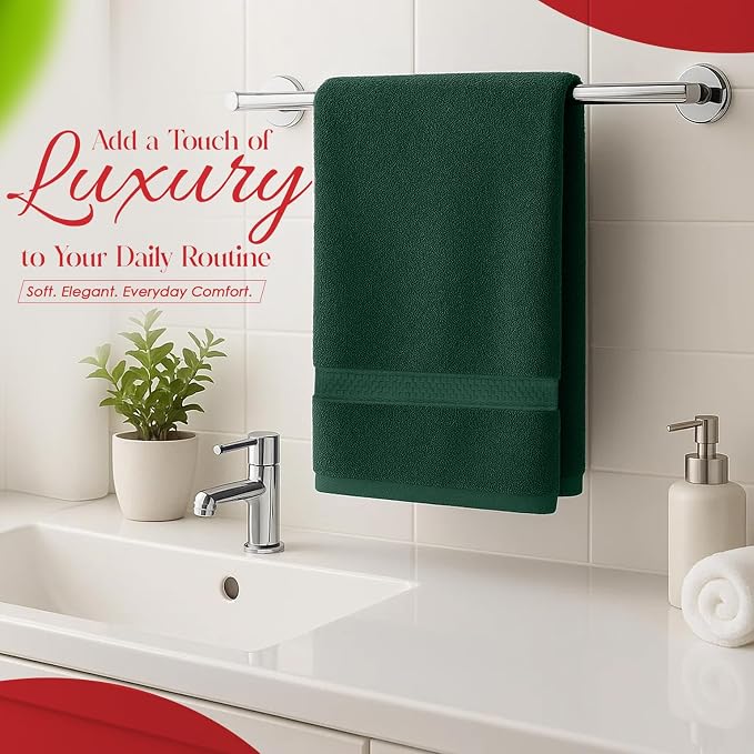 RIVERSIDE 6 Pack Premium Hand Towels Set, 16x28 inches, 100% Ring Spun Cotton - Image 3