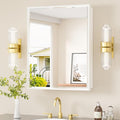 TETOTE White Medicine Cabinet Storage 24" x 30" Medicine Cabinet by TETOTE