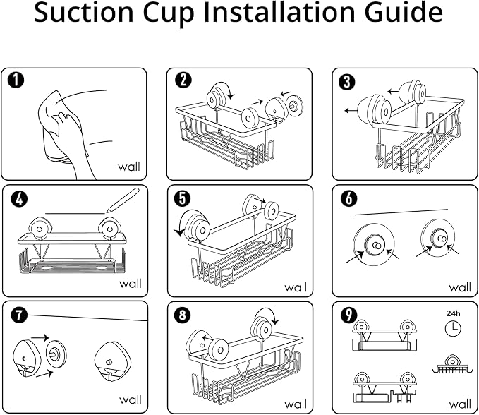 KEGII Shower Caddy Suction Cup - Image 7