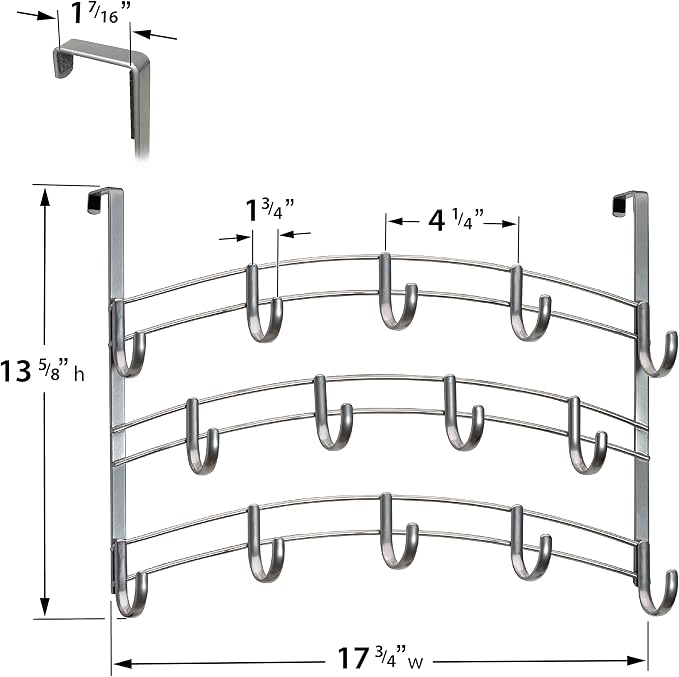 LYNK Professional® Home™ Over Door Hooks Rack - Image 5