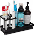 Matani Black Toothbrush Holder for Bathroom Sink, Countertop Organizer by Matani