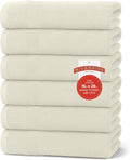 RIVERSIDE 6 Pack Premium Hand Towels Set, 16x28 inches, 100% Ring Spun Cotton by RIVERSIDE