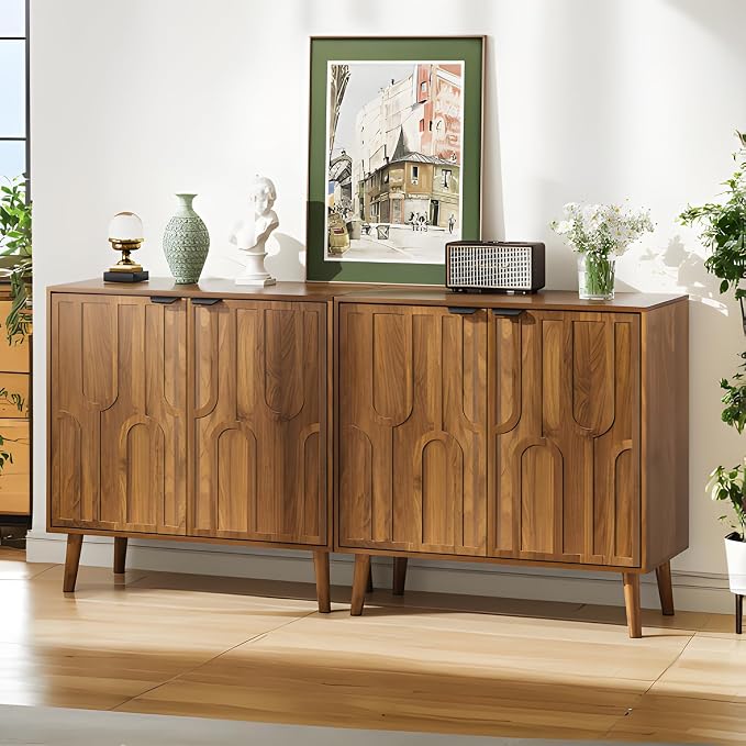 Sideboard Buffet Cabinet with Storage, Farmhouse Shoe Storage Cabinet Entryway - Image 6
