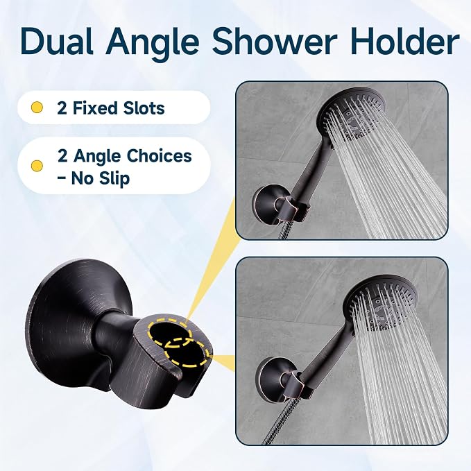 BRIGHT SHOWERS Handheld Shower Head Holder - Image 2