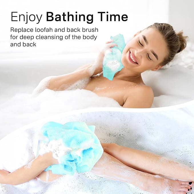 Yiclick 2 Pack Exfoliating Washcloth Towel - Image 4