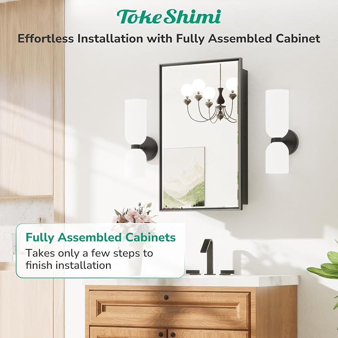 TokeShimi 24x36 Recessed Medicine Cabinet - Image 7