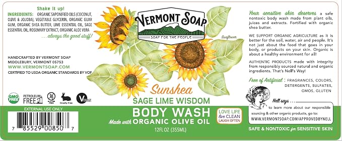 VERMONT SOAP Body Wash, Natural Body Wash - Image 7
