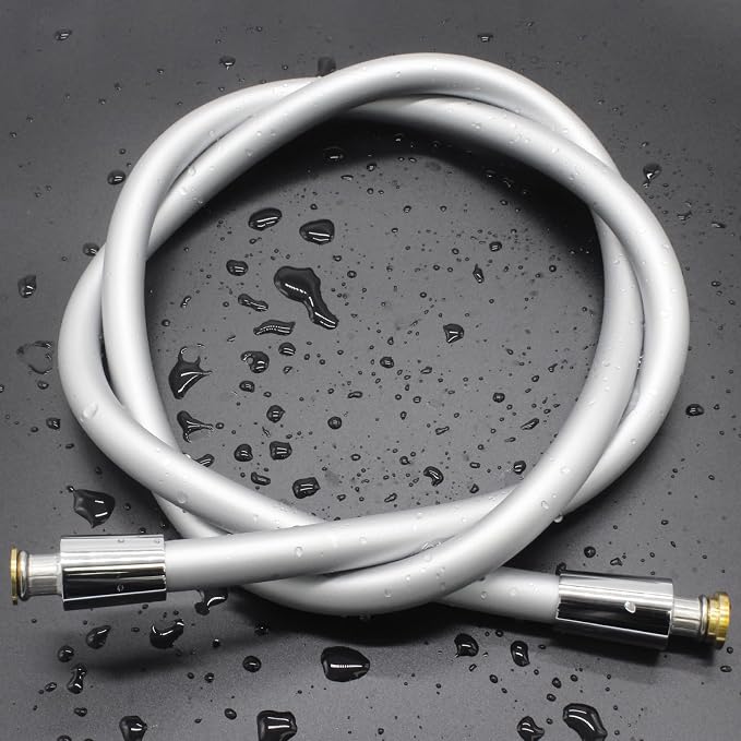 59 Inches Silicone Shower Hoses Replacement, Anti-Kink Designed Handheld Shower by COMNANO