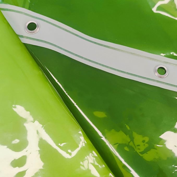 Barossa Design Clear Green Shower Curtain Liner - Image 6