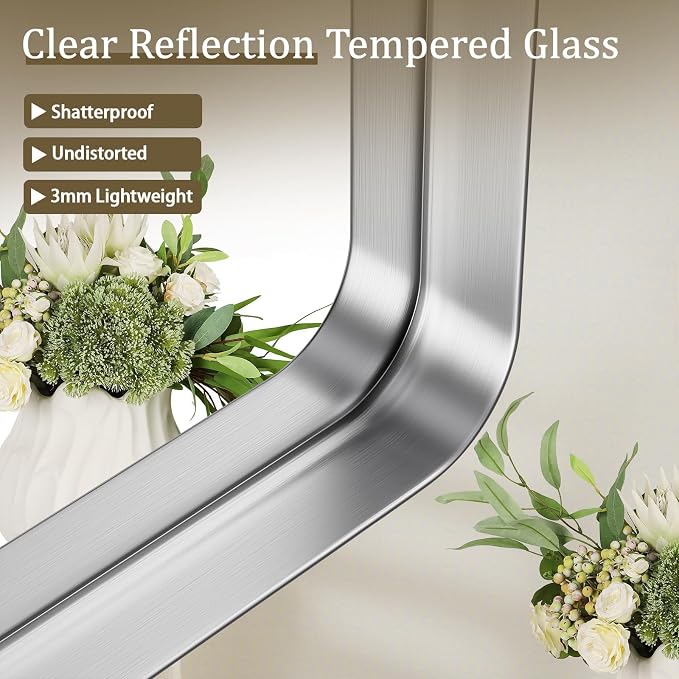 VooBang Bathroom Mirror 30x56 inch, Modern Bathroom Vanity Mirror - Image 3