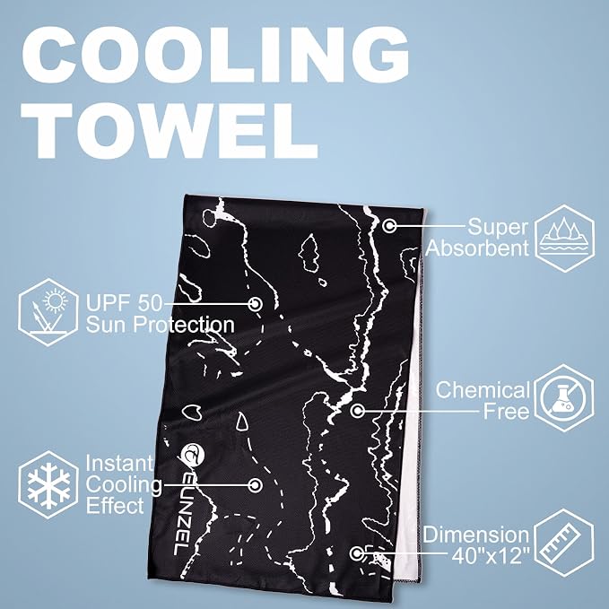 Cooling Towel, Ice Towel for Neck, Soft Microfiber Chilly Towel Stay Cool for - Image 5
