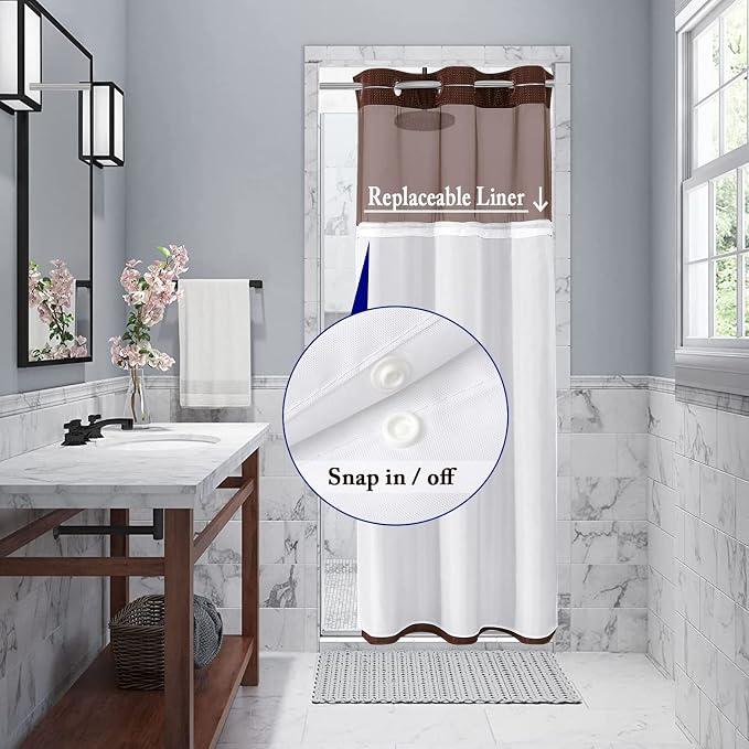 Gibelle Stall Small Shower Curtain 36x74, Waffle Weave Shower Curtain - Image 3