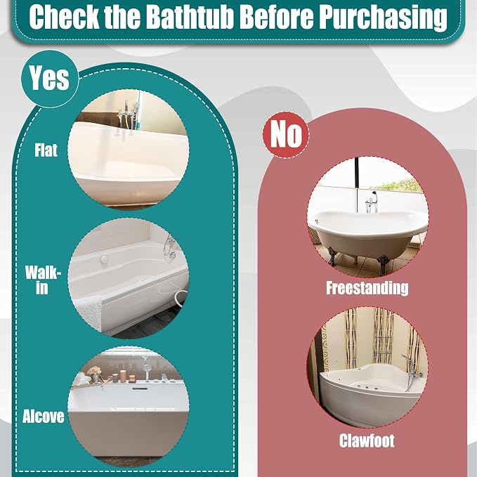 Adjustable Bathtub Safety Rail, Bathtub Safety Rail, Supports 300 lbs, - Image 4