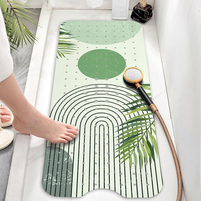 Bathtub Mat Non Slip, Bohemia Extra Long Bath tub Mat Shower Floor Mat - Image 6