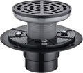 RANDOM Round Shower Drain Kit Matte Black by RANDOM